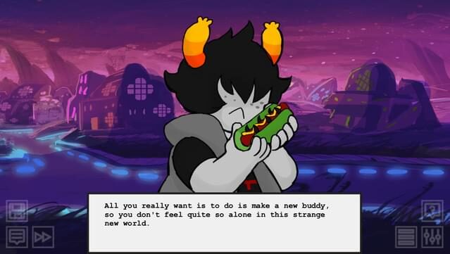 Hiveswap Friendsim Gameplay Screenshot