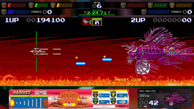 Darius Cozmic Collection Arcade Gameplay Screenshot