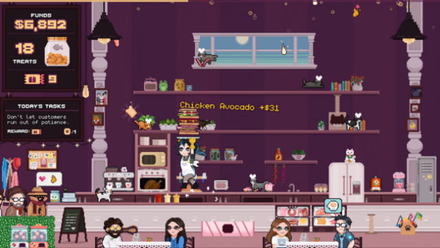 Supurr Cat Cafe: Sandwich Rush PC Screenshot